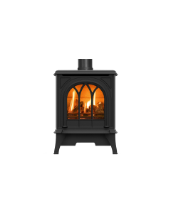 Gazco Huntingdon 20 -  Mat Black, Logs Conventional Flue Natural Gas LPG