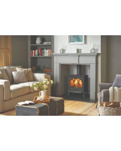 SHOWROOM EXCLUSIVE Stovax Huntingdon 30 Multi-fuel Mat Black 