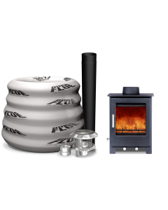 Woodford Lowry 5  5kw MF Stove and 10 M  5 inch 316  liner pack 