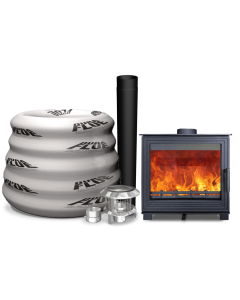 Woodford Pankhurst Large 8kw Woodburning Stove and 10 M  5 inch 316  liner pack 