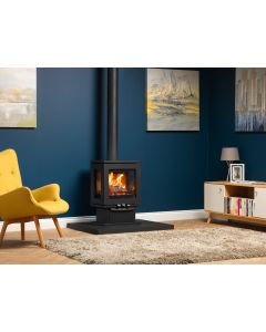 Charlton & Jenrick Purevision Linear LPV5 3 sided 5KW Wood-burning Stove Showroom Exclusive 