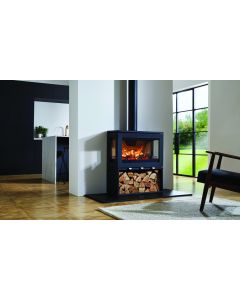 Charlton & Jenrick Purevision Linear LPV8 3 sided 8KW Wood-burning Stove Showroom Exclusive 