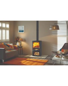 Stovax Vogue Midi Wood Burning  Eco Stove with Cast iron Top Plate 