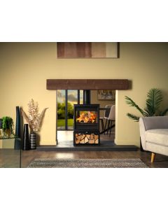 Charlton and Jenrick Fireline woodtec 8 KW Double-Sided Wood Burning Stove 